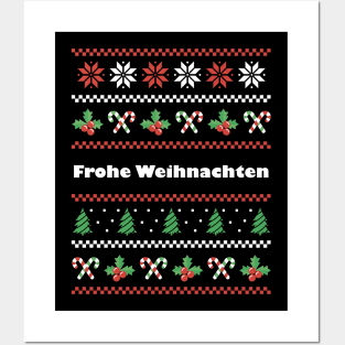 German Christmas Frohe Weihnachten Posters and Art